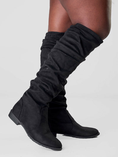 Be Unique Asos Statement Boot - Black