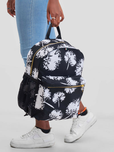 Ankara Artifacts Thandi Backpacks - Black / White