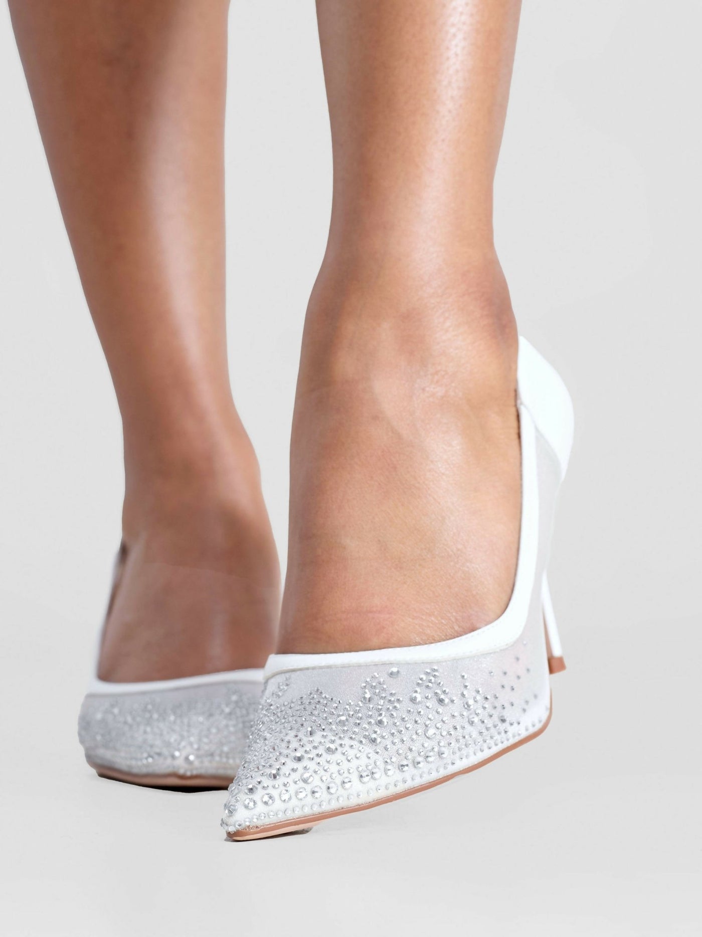 Nine West Albena Heel - White - Shopzetu