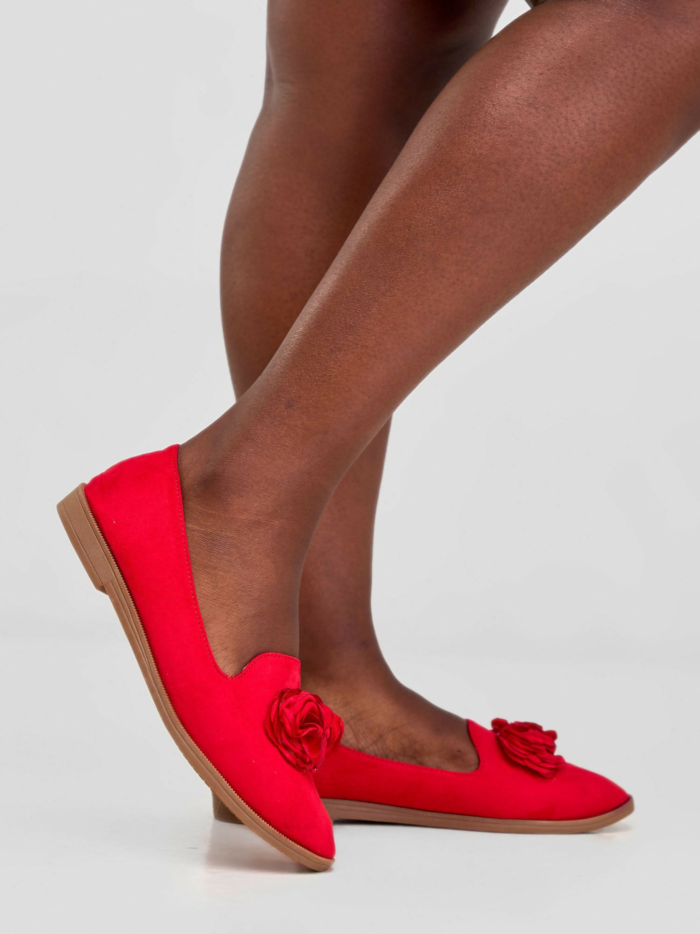 Be Unique Timeless Flowerhead Loafers - Red