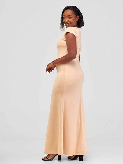 Salok Havilah Wear Anifa Maxi Dress - Nude