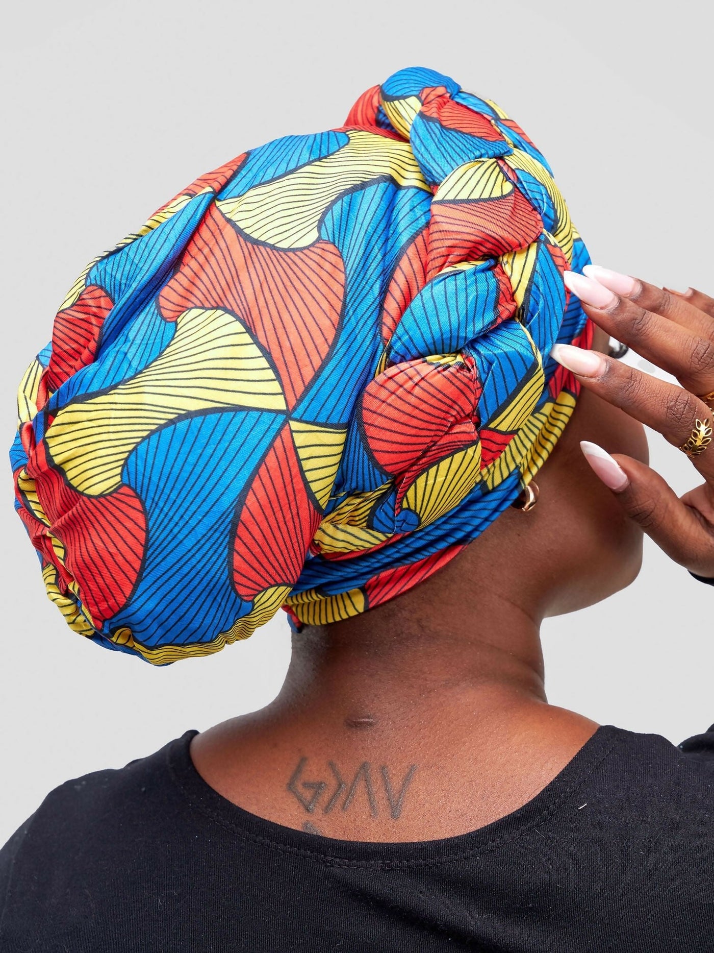 Turban - Blue / Yellow Floral & Black / Red Floral