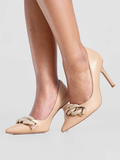 Nine West Adelaide Heel - Nude - Shopzetu