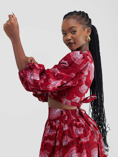 African Yuva Alora African Print Skirt Set - Ankara - Shopzetu