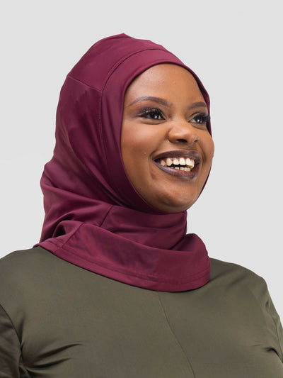 Modest Workout Sports Hijab - Maroon - Shopzetu