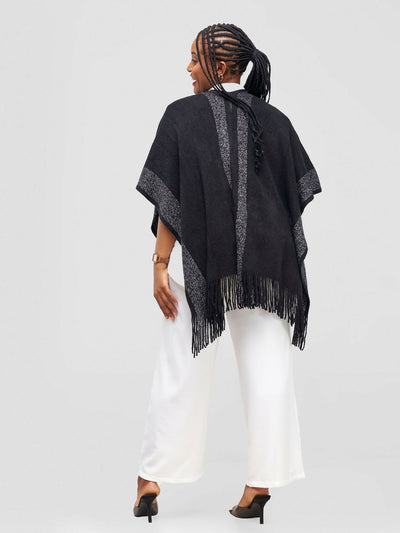 Afrodame Essential Poncho - Black