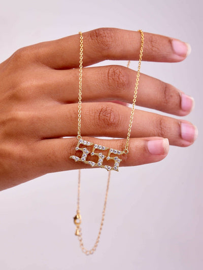 Bliss Jewelry 555 Necklace - Gold - Shopzetu