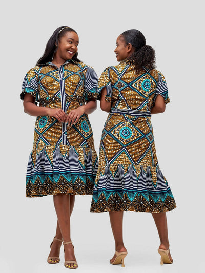 WCS Dewuor Azuri Dress - Turquoise - Shopzetu