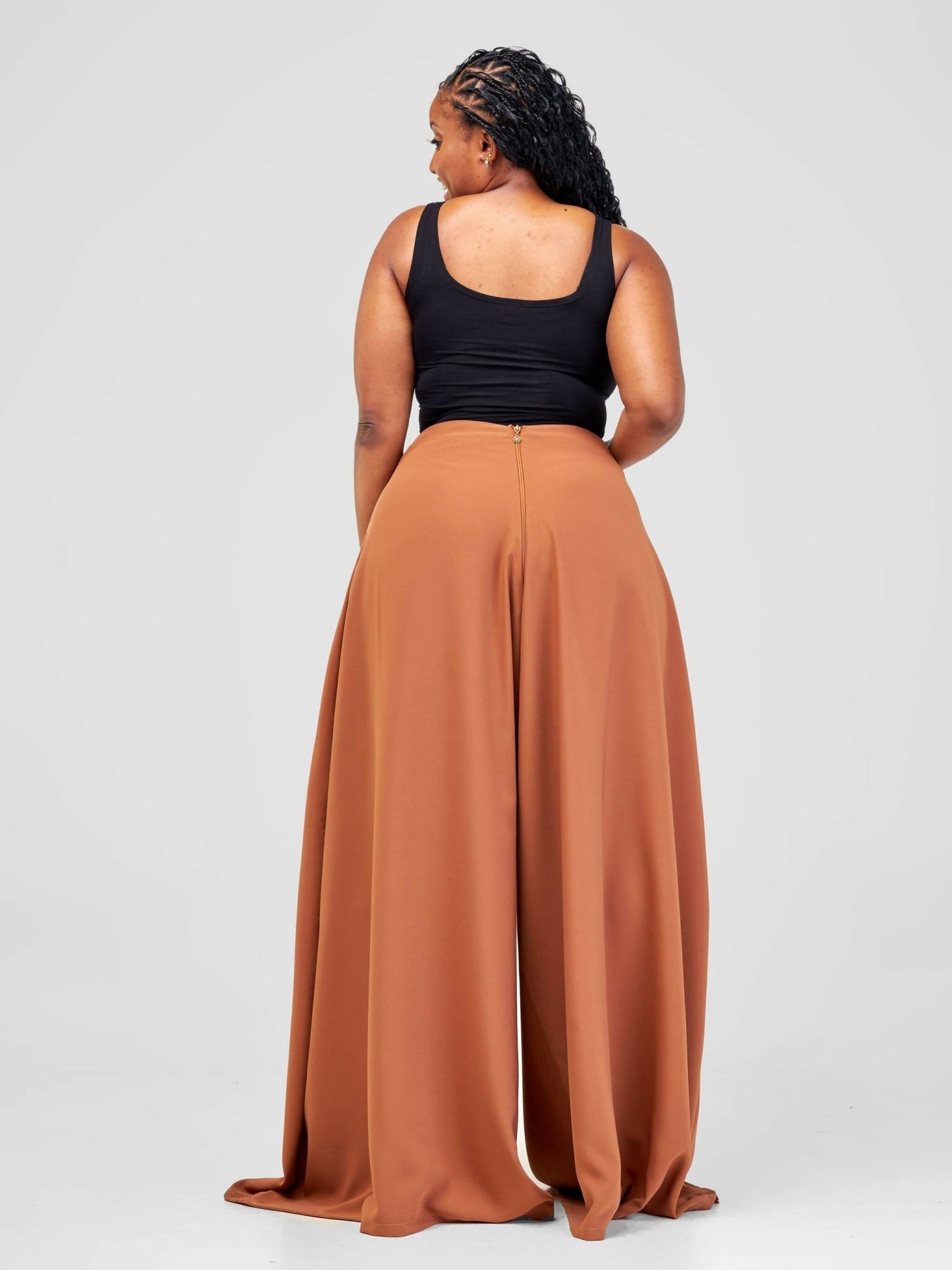 African Yuva Kipusa Pants - Caramel - Shopzetu