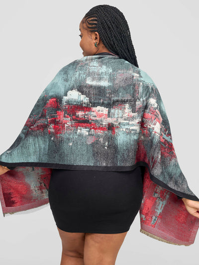 Afrodame Cashmere Shawl - Ocean