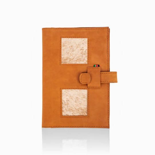 Wazawazi Katya Leather Notebook Holder - Chocolate - Shopzetu