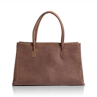 Wazawazi Sanga Briefcase - Brown - Shopzetu