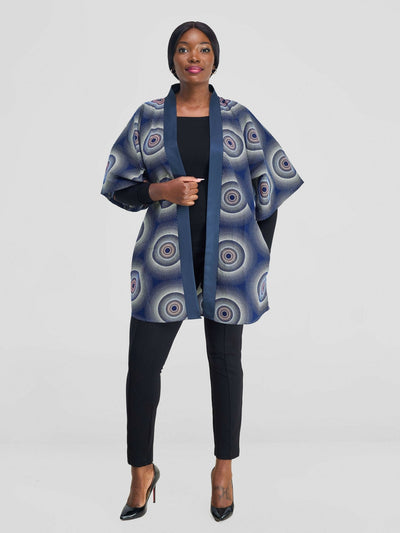 Simbaress Jicho Short Kimono - Blue - Shopzetu