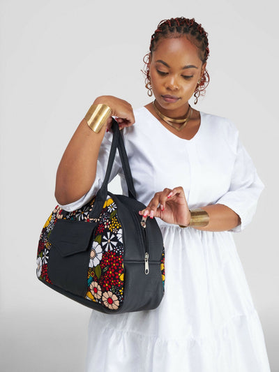 Rafiki Thread Tribal Hand Bag - Floral - Shopzetu