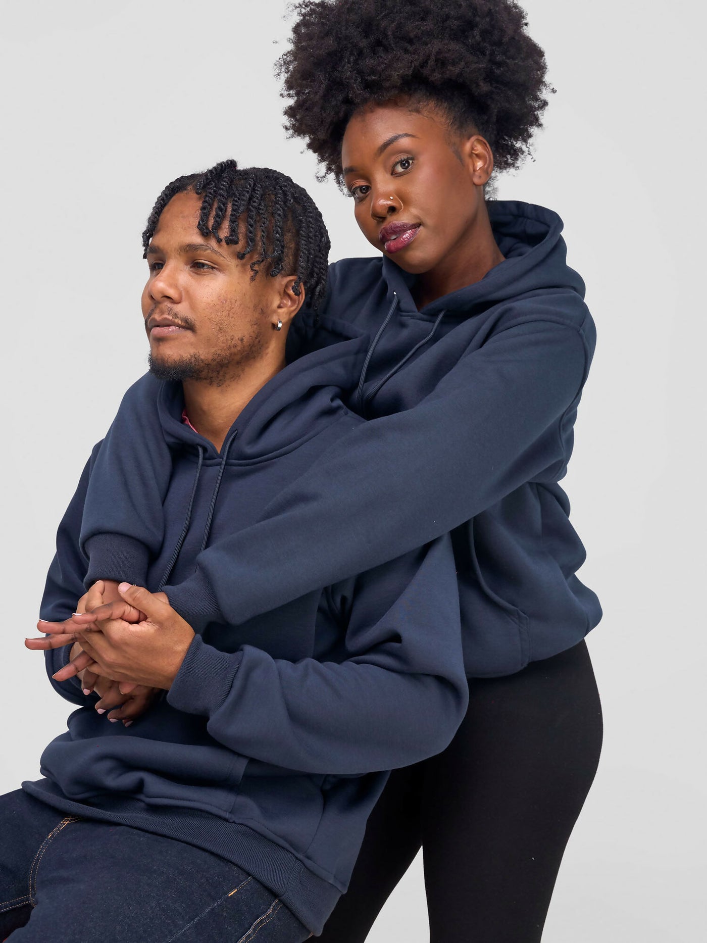 Bura Studio Unisex Premium Hoodie - Navy Blue