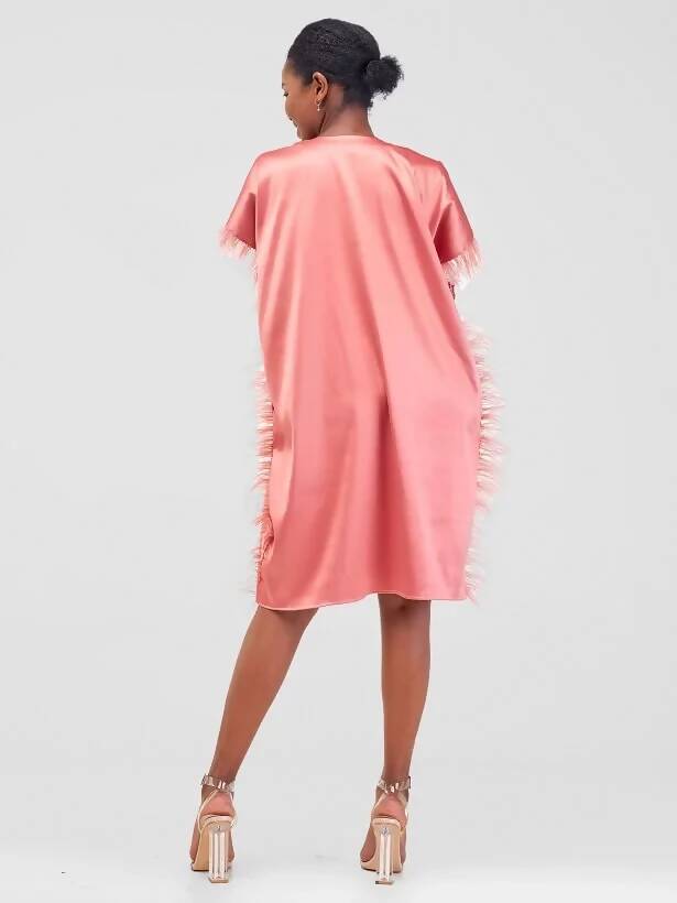 African Yuva Love Dress - Peach - Shopzetu