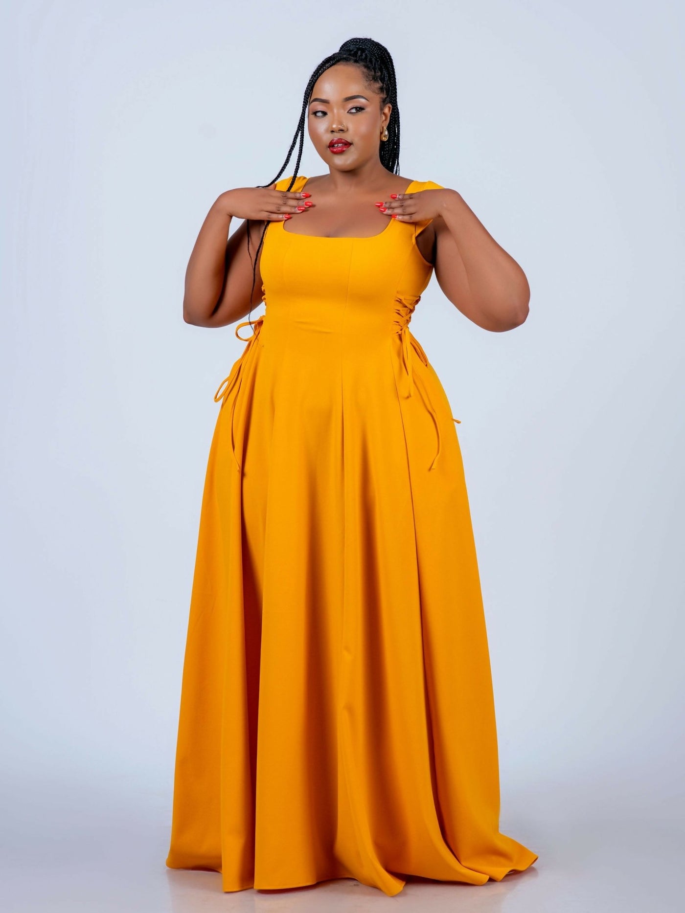 Plainchic Bellah Dress – Mustard - Shopzetu