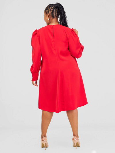 Aramay Xandri Dress - Red - Shopzetu