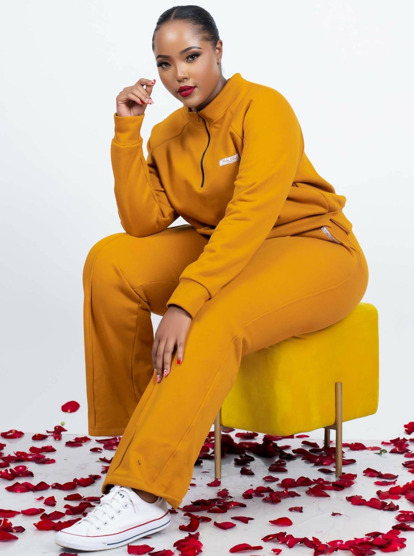 Plainchic Tracksuit - Mustard - Shopzetu