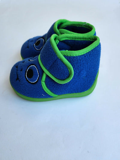 Infant Boys "Keep My Feet Warm" House Shoe - Blue - Shopzetu