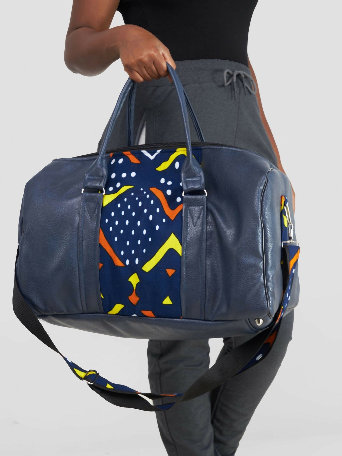 Rafiki Threads Duffle Bag - Navy Blue - Shopzetu