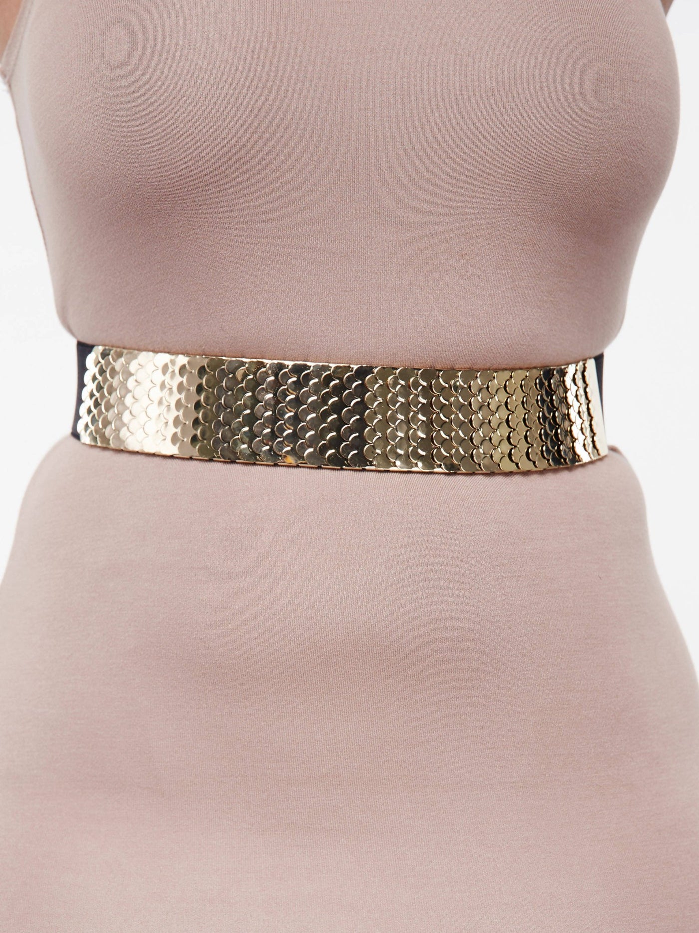 Afrodame Gold Scale Belt - Gold - Shopzetu