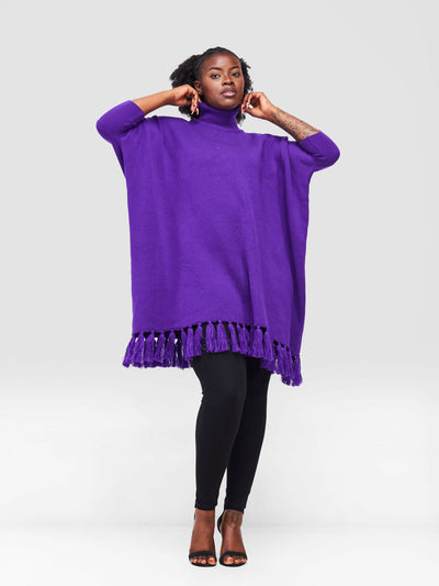Anel's Knitwear Salsa Dress – Purple