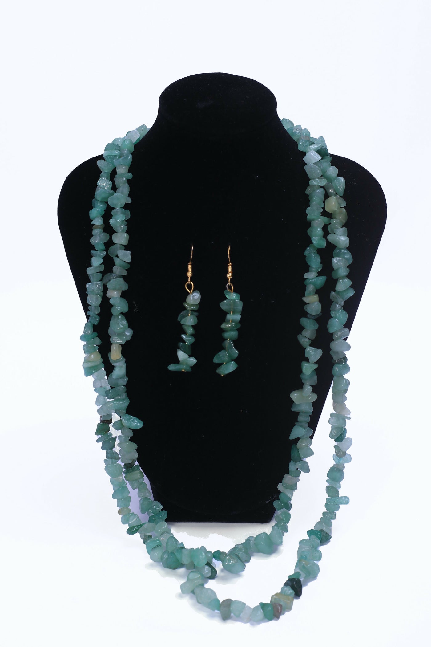 Klewisia Closet Double Layered Ceramic Beads Jewellery Set - Green