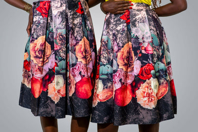 The Innovators Closet Round Skirt - Floral - Shopzetu