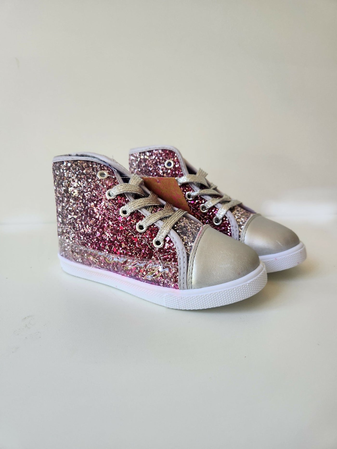 Girls Hi - Top Glitter Boot - Purple - Shopzetu