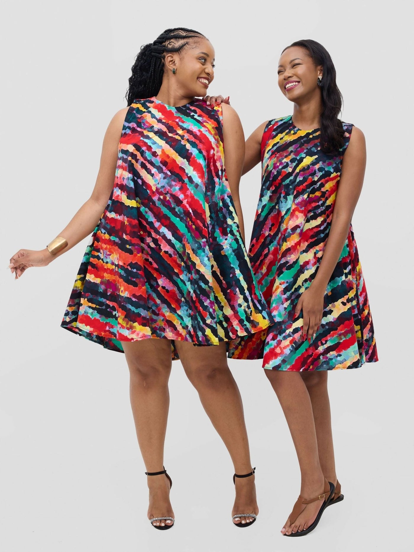 Elgon Shift Dress - Ankara Print - Shopzetu