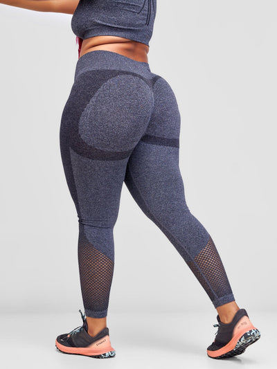 Ava Fitness Kira Pants Set - Dark Grey - Shopzetu