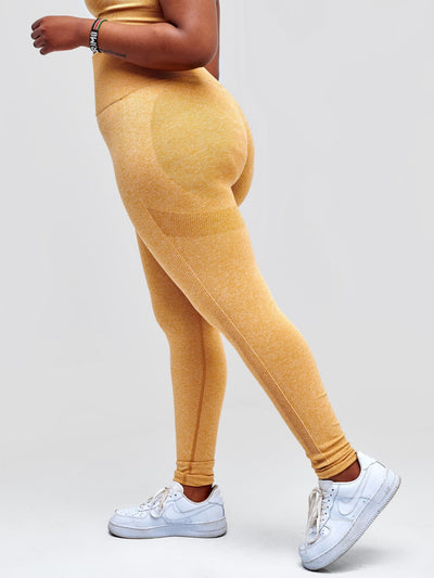 Ava Fitness Merlin 3 Piece Yoga Set - Orange - Shopzetu