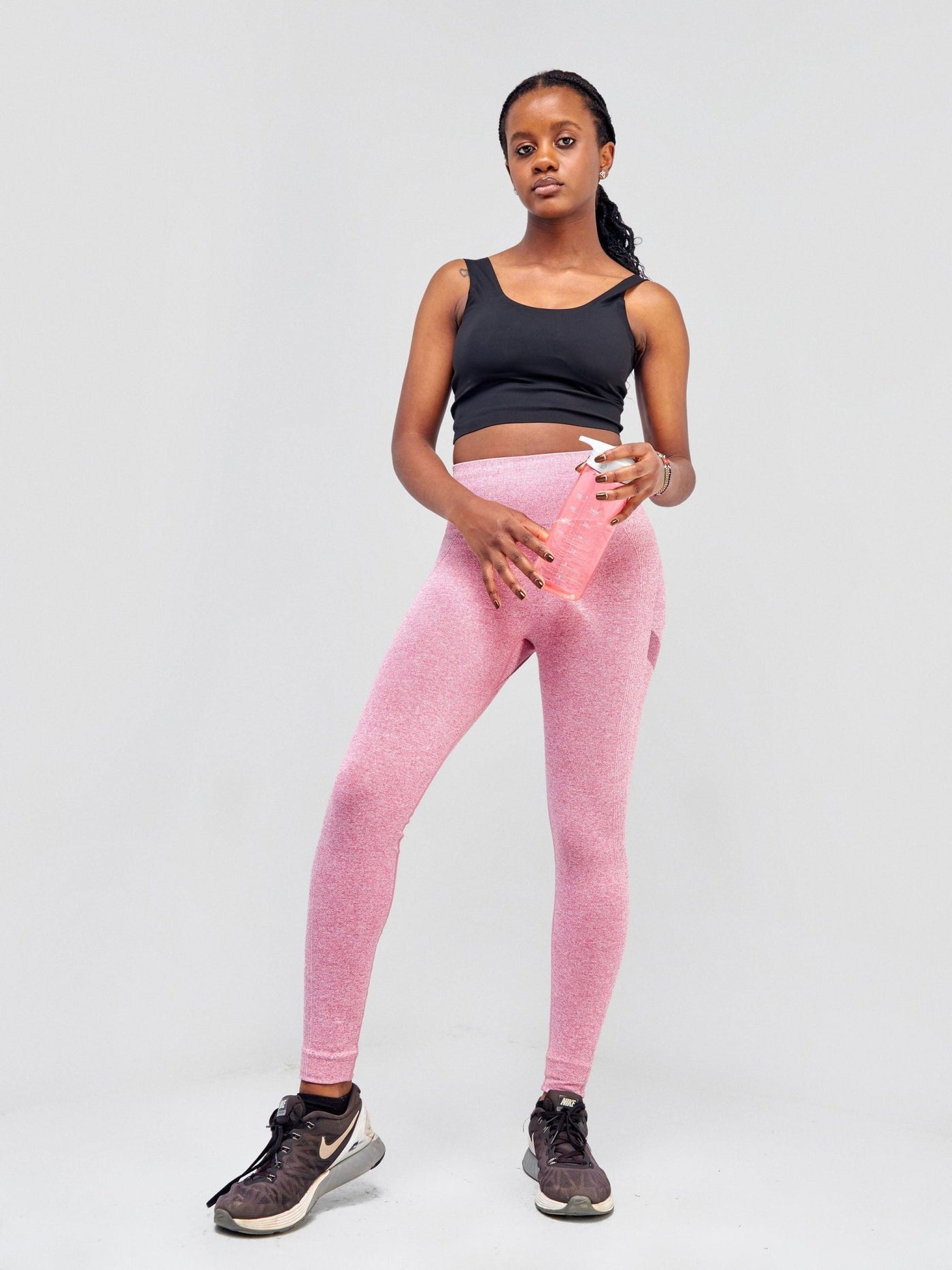 Ava Fitness Stay Active Leggings - Pink - Shopzetu