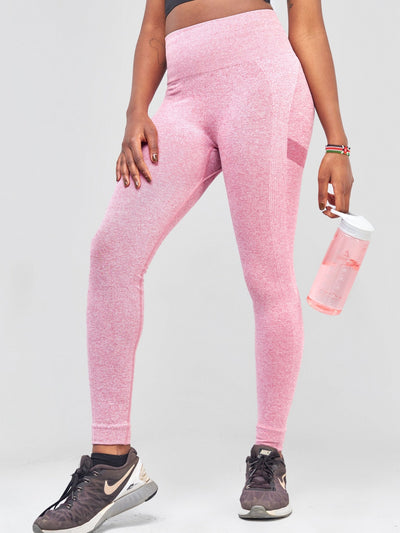 Ava Fitness Stay Active Leggings - Pink - Shopzetu