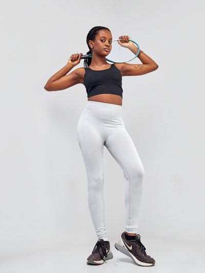 Ava Fitness Stay Active Leggings - Grey - Shopzetu