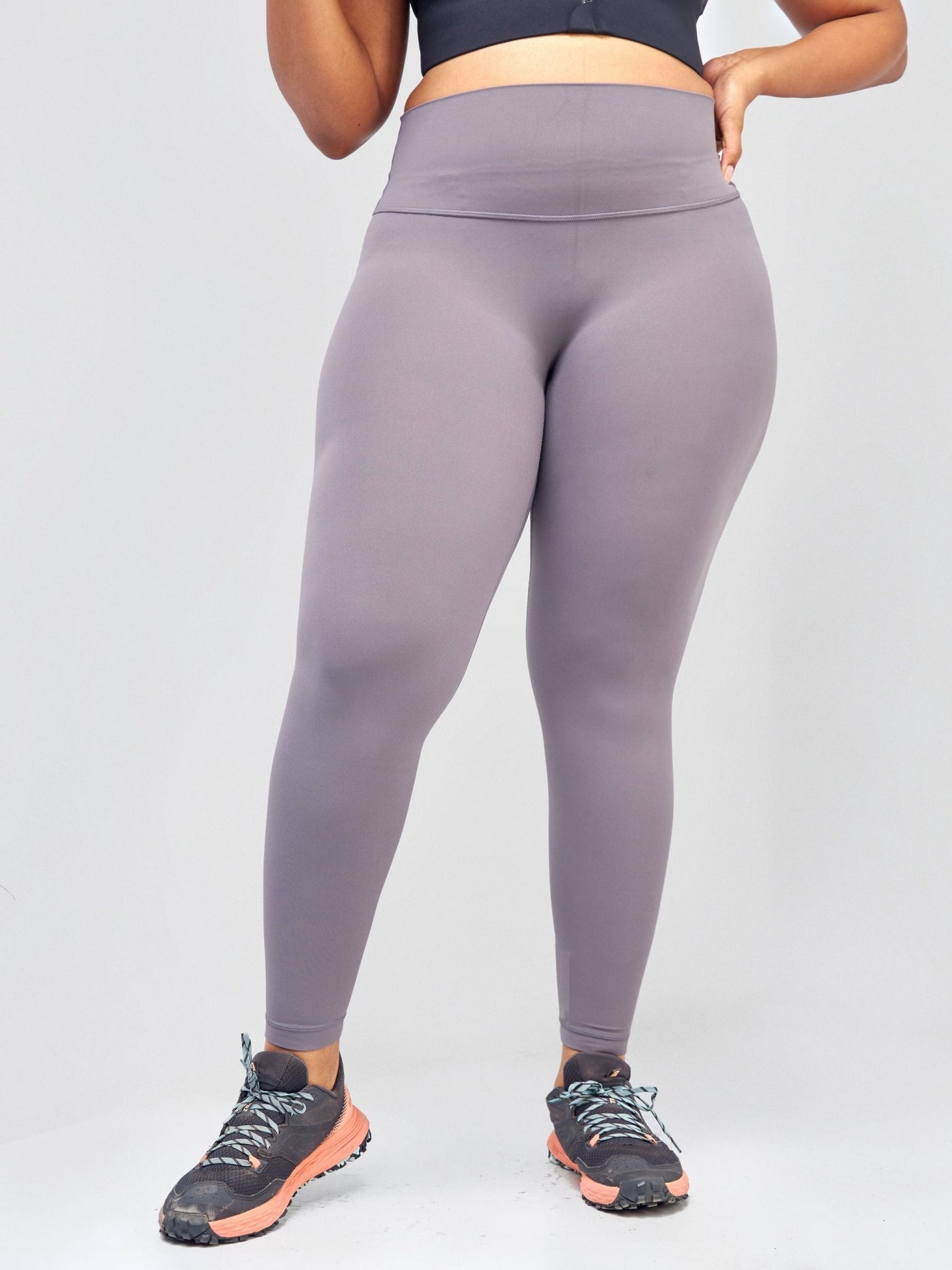 Ava Fitness Bella Workout Leggings - Middle Grey - Shopzetu
