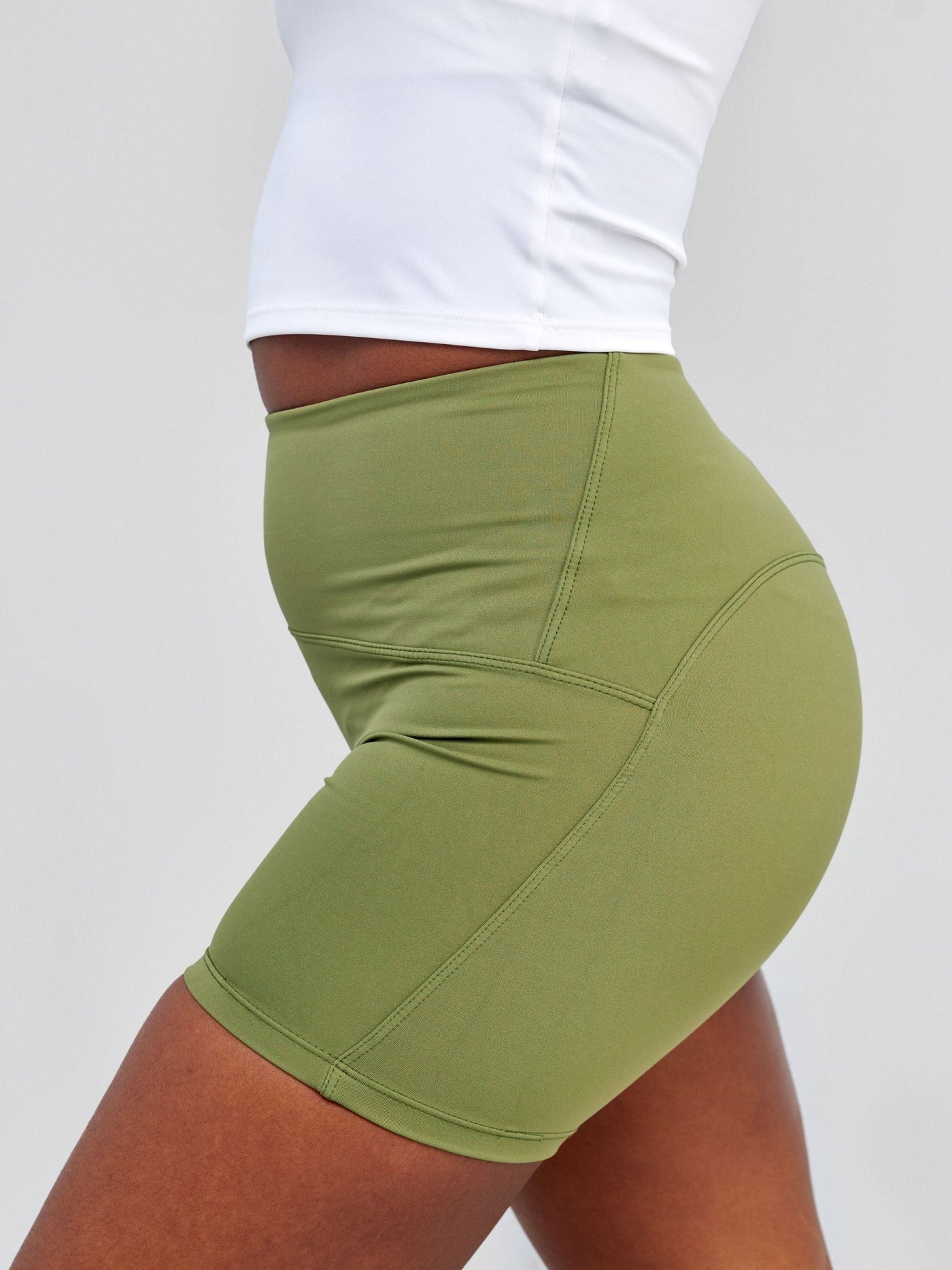 Ava Fitness Effortless Workout Shorts - Green - Shopzetu