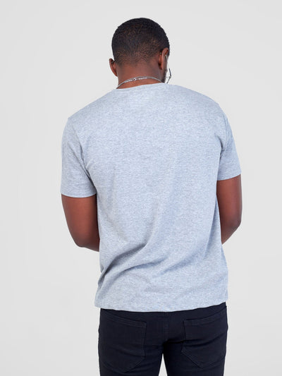 King's Collection Unisex Round Neck T-shirt - Grey - Shopzetu