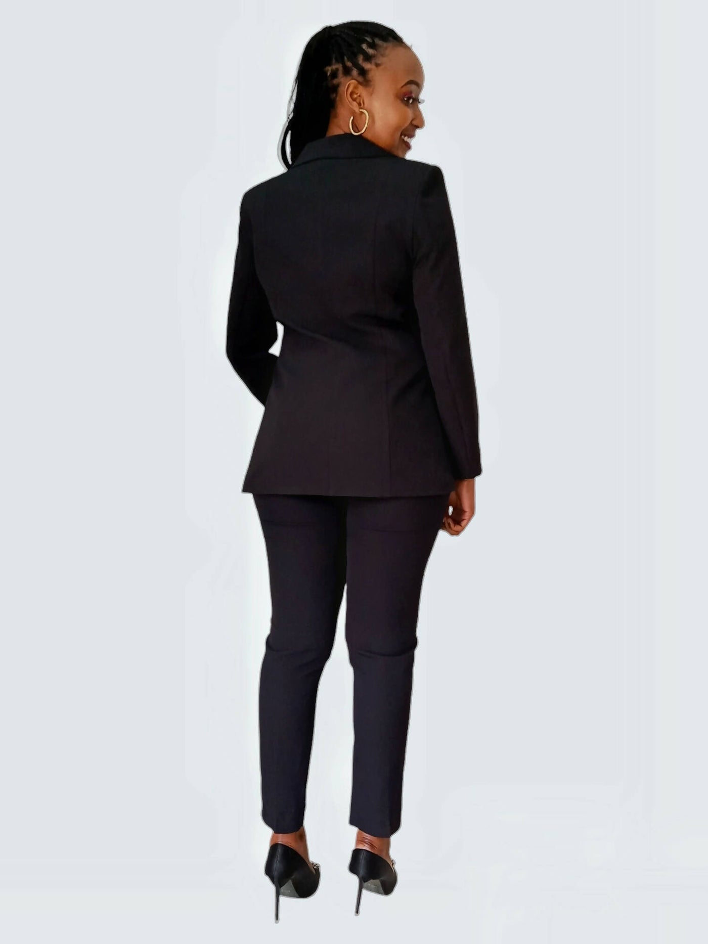 The Fashion Frenzy Pant Suit - Black - Shopzetu