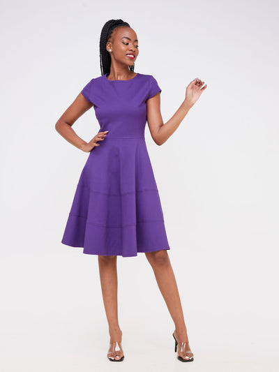 Vivo Waridi A-Line Dress - Purple