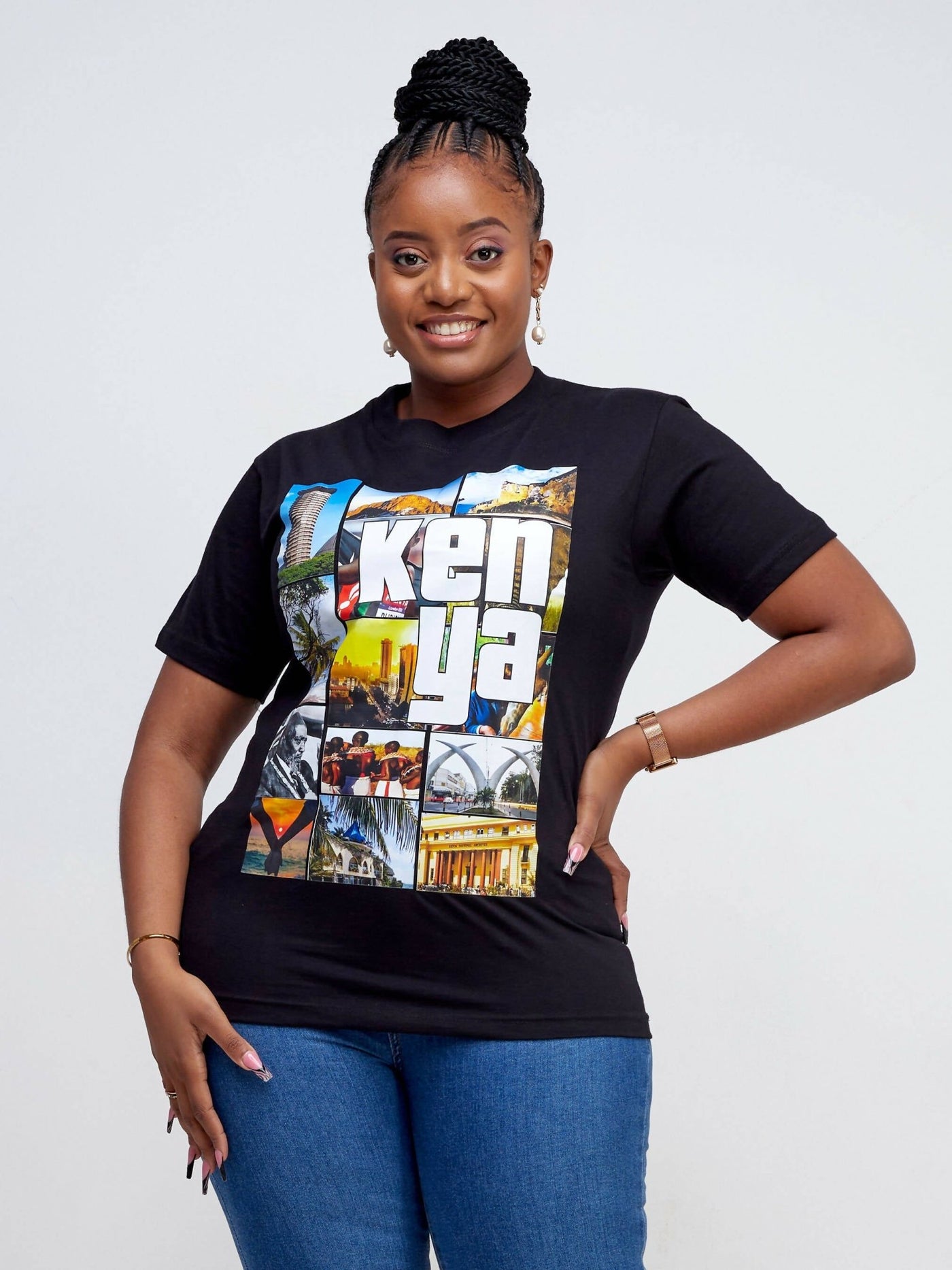 Cheezydrip Kenya T-shirt - Black - Shopzetu