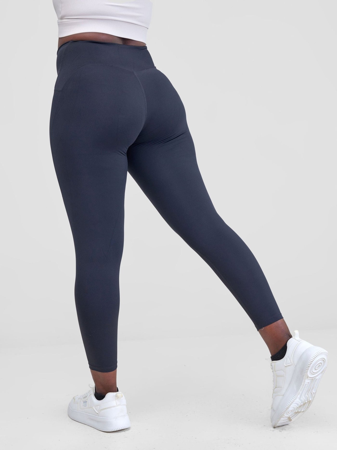 Ava Fitness Lilly High Waisted Leggings - Black - Shopzetu