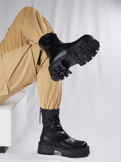 Ziatu Women's Ankle Boots - Black - Shopzetu