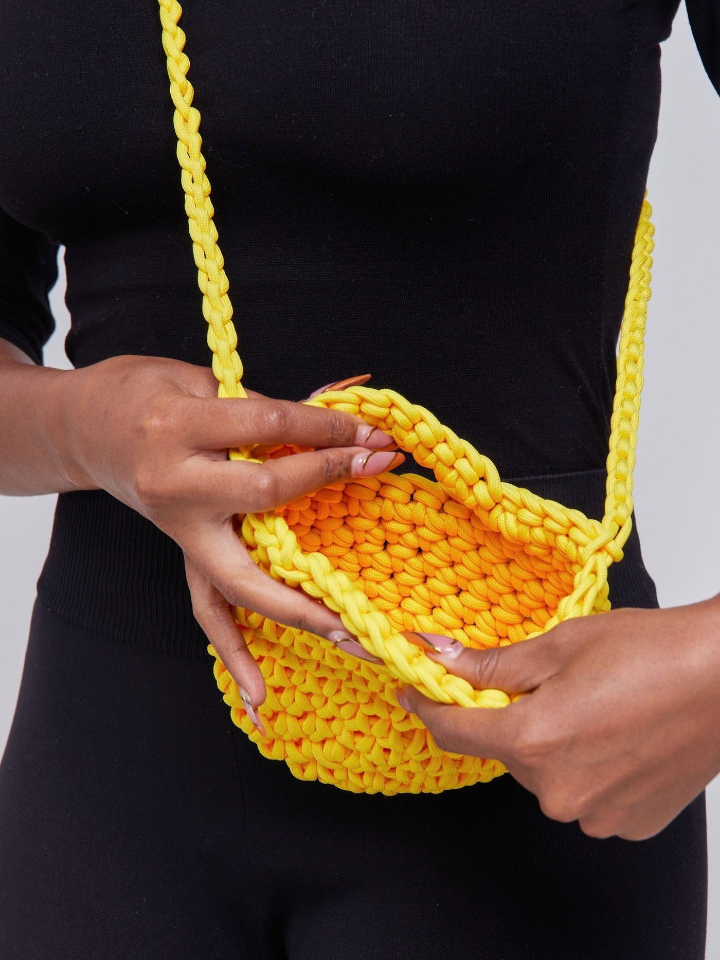 Mona Mini Beach Bag - Yellow - Shopzetu