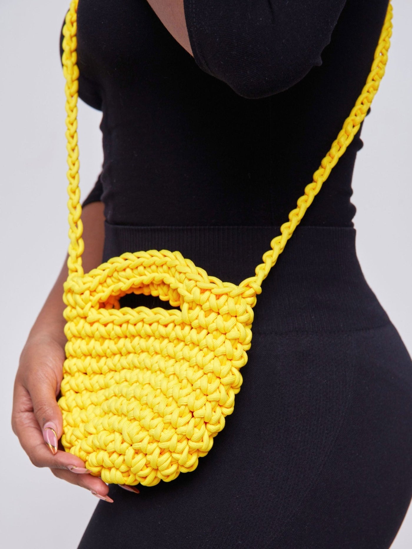 Mona Mini Beach Bag - Yellow - Shopzetu