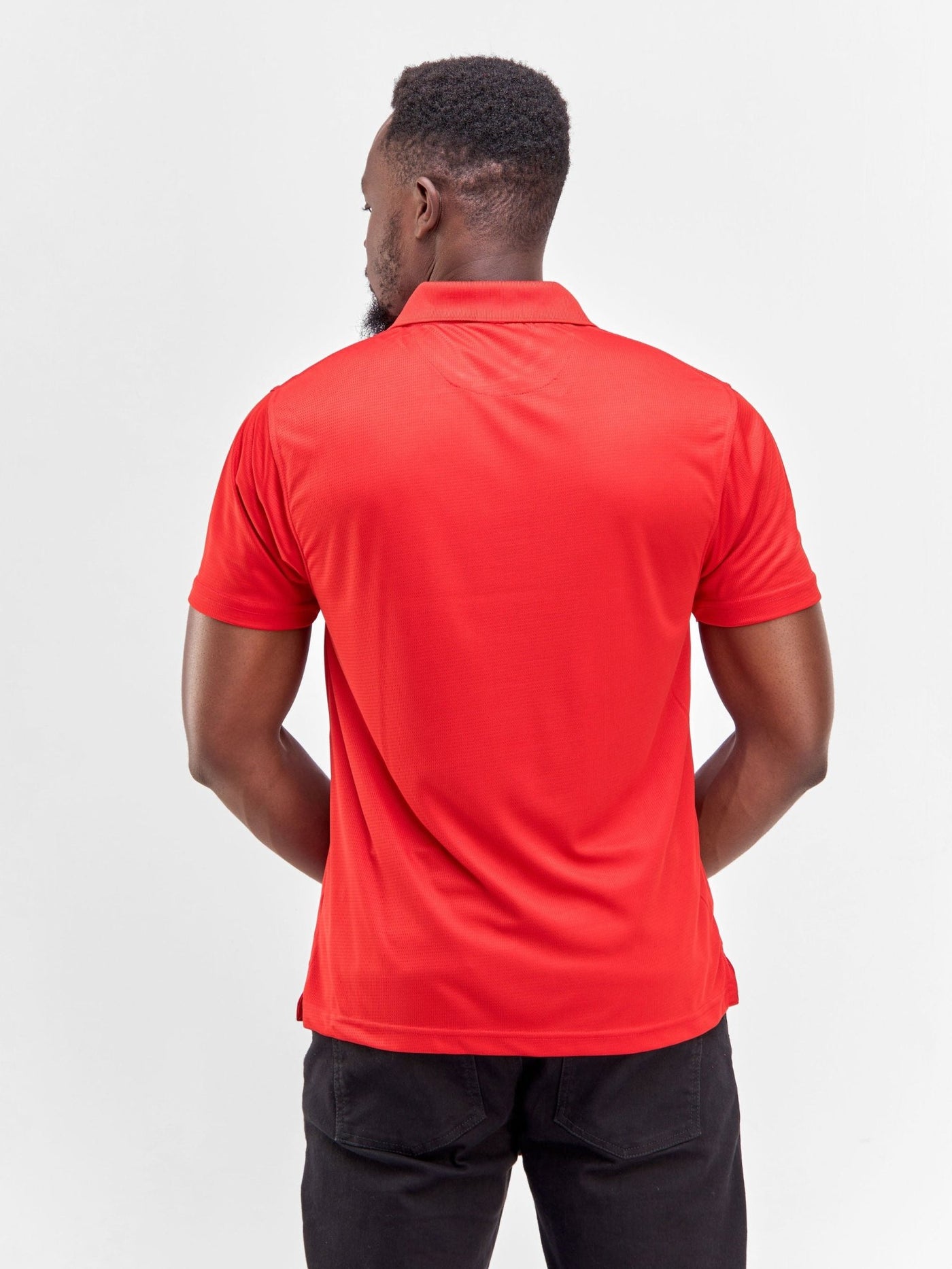 King's Collection Golf polo Shirt - Red - Shopzetu
