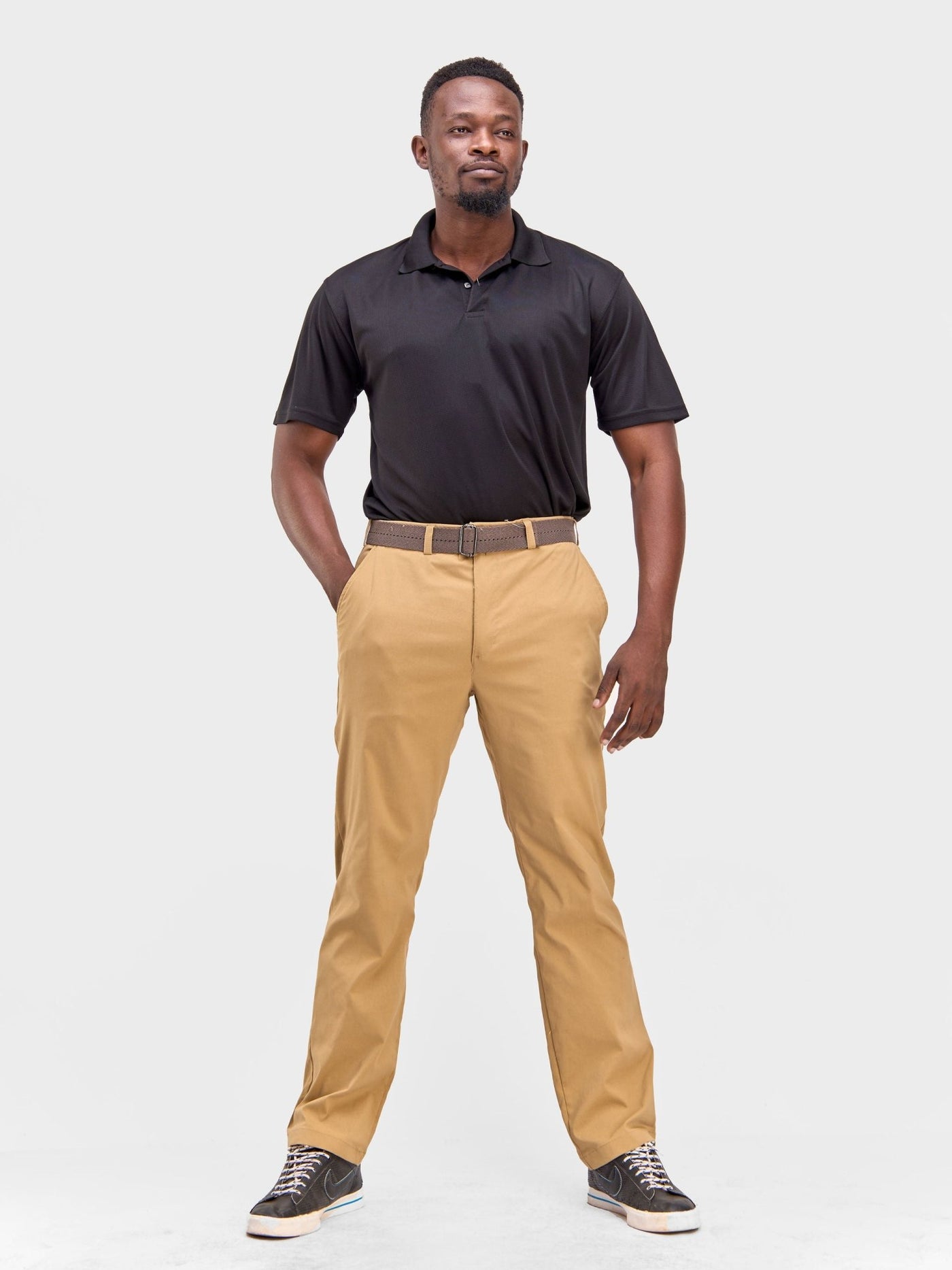 Alladin Men's Golf Pant - Beige - Shopzetu