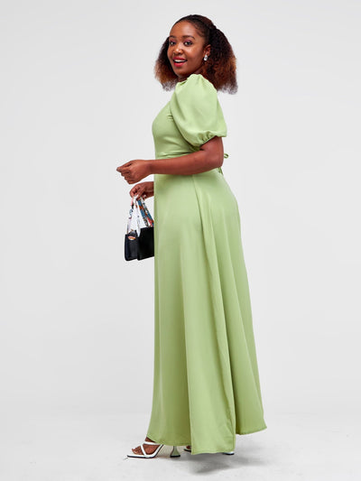 Zia Africa Pretty Woman Maxi Dress - Sage - Shopzetu