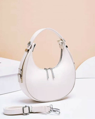 Slaks World Fashion Medium Size Crossbody Bag - Cream - Shopzetu